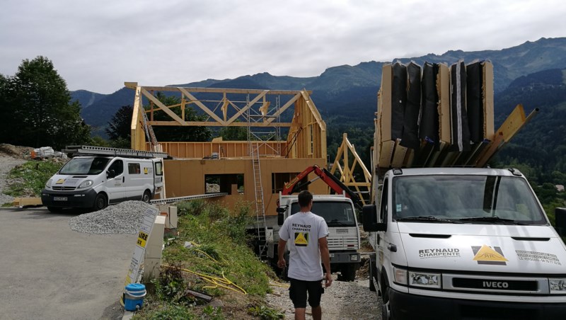 Maison ossature bois, Charpente,bbc, Isère et Savoie